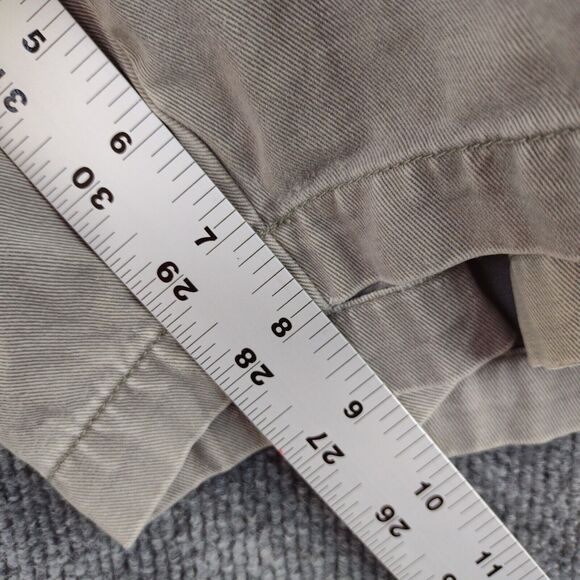 Savane Cargo Shorts Mens Size 40 Beige Gray Flap Pockets Belt Loops - Picture 5 of 13